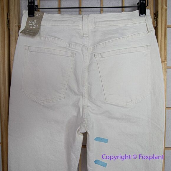 NEW Madewell The‎ High-Rise Perfect Vintage Jean in Tile White, 27 - Picture 8 of 16
